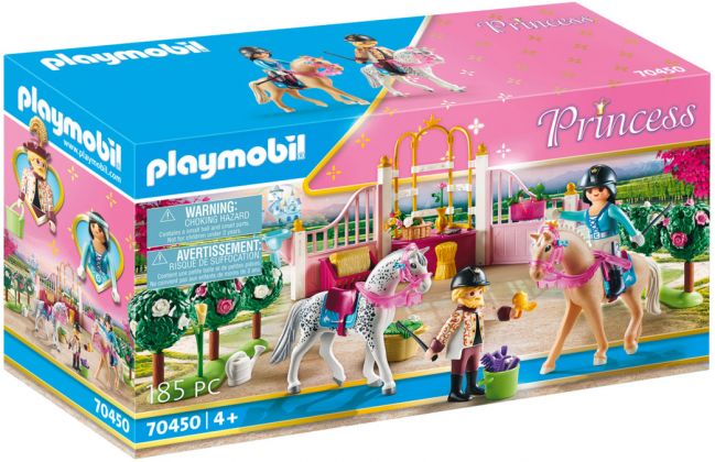 PLAYMOBIL Princess 70450 Princesse avec chevaux et instructeur