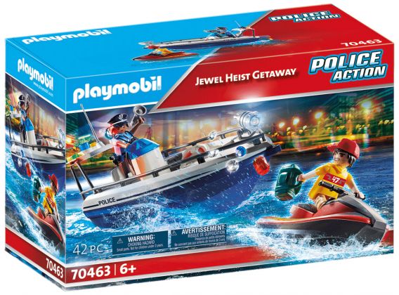 PLAYMOBIL City Action 70463 Garde- côte et voleur à Jet-Ski