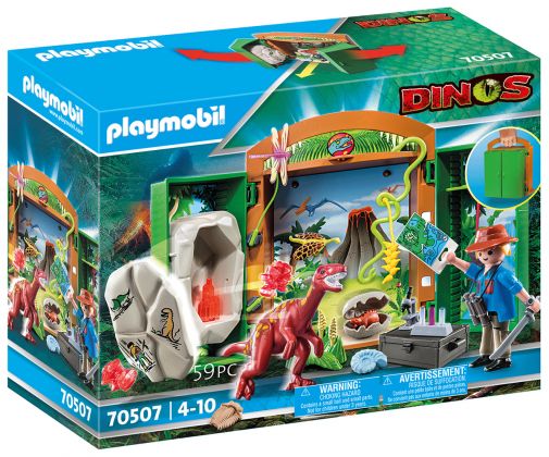 PLAYMOBIL Dinos 70507 Explorateurs de dinosaures Play Box