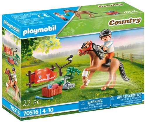 PLAYMOBIL Country 70516 Cavalier et poney Connemarra