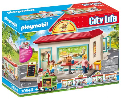 PLAYMOBIL City Life 70540 Mon magasin de hamburgers