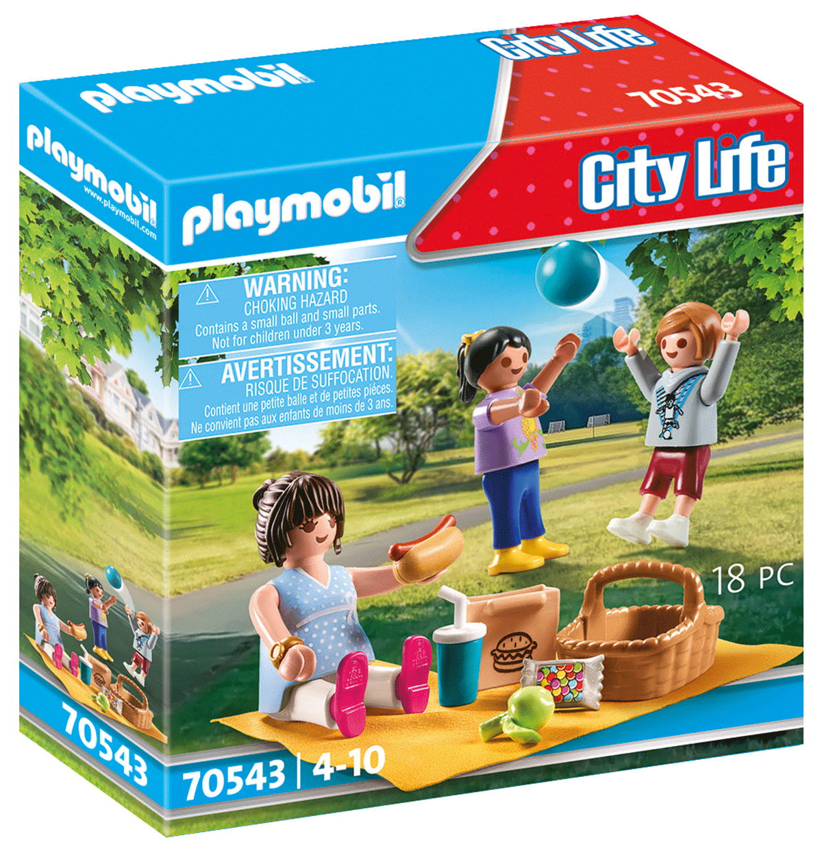 PLAYMOBIL City Life 70542 Jeu Le Parc de Ville, à partir de 4 Ans