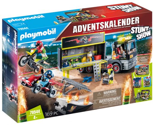 PLAYMOBIL Stunt Show 70544 Calendrier de l'Avent Cascadeurs XXL