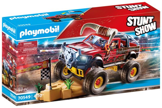 PLAYMOBIL Stunt Show 70549 4x4 de cascade Taureau