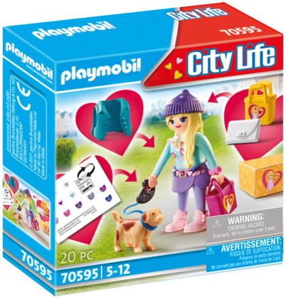 PLAYMOBIL City Life 70595 Mannequin avec chien