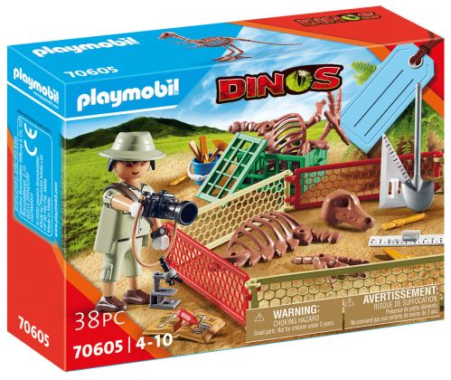 PLAYMOBIL Dinos 70605 Coffret cadeau - Paléontologue