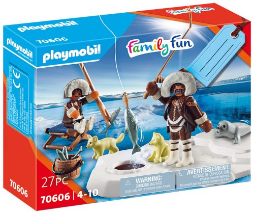 PLAYMOBIL Family Fun 70606 Coffret cadeau - Pêcheurs sur glace