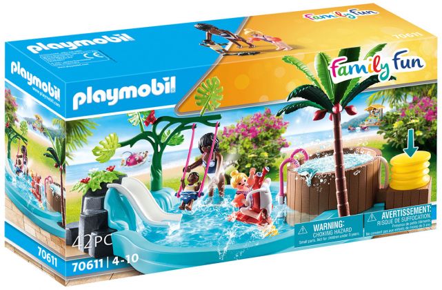 PLAYMOBIL Family Fun 70611 Pataugeoire avec bain à bulles