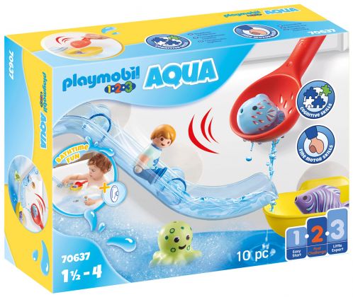 PLAYMOBIL 123 70637 Grand toboggan aquatique et animaux marins