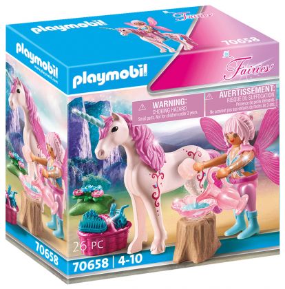 PLAYMOBIL Fairies 70658 Fée des soins avec Licorne