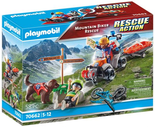 PLAYMOBIL City Action 70662 Sauvetage des cyclistes en montagne