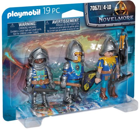 PLAYMOBIL Novelmore 70671 3 Chevaliers Novelmore