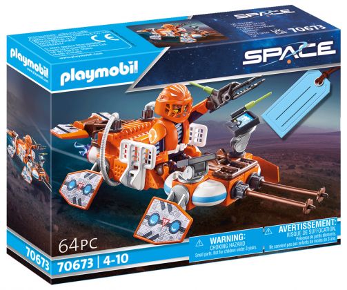 PLAYMOBIL Space 70673 Set cadeau Pilote et navette rapide