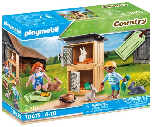 PLAYMOBIL Country 70675 Set cadeau Enfants et lapins