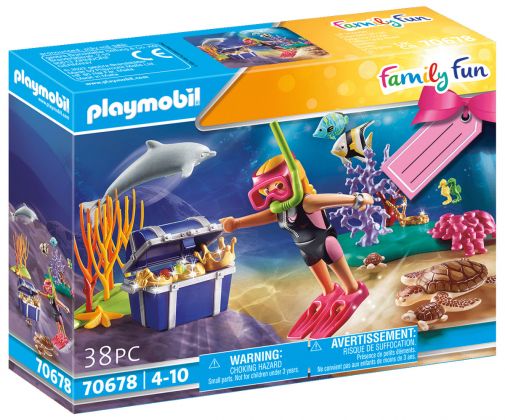 PLAYMOBIL Family Fun 70678 Set cadeau Plongeuse sous-marine