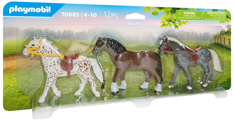 PLAYMOBIL Country 70683 3 Chevaux