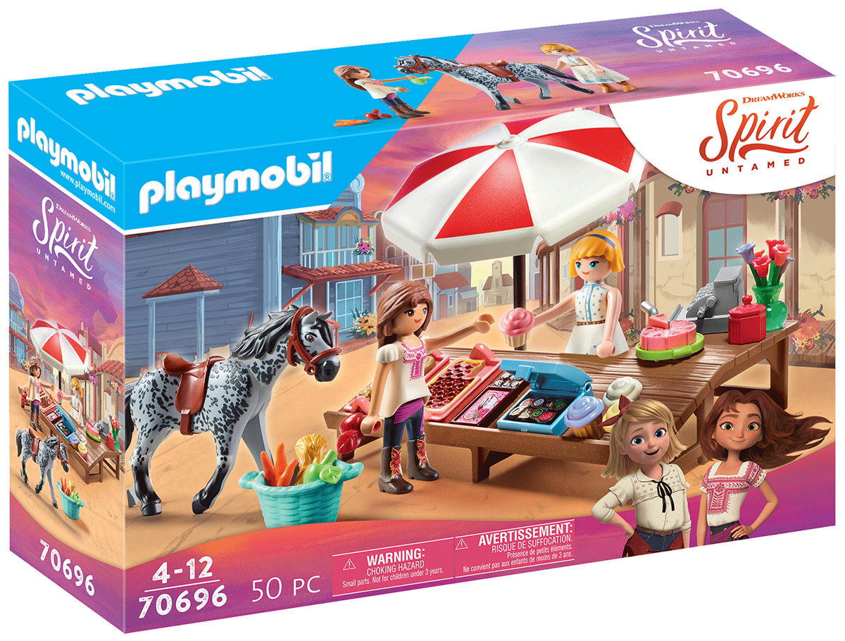 Playmobil Spirit - Riding Free 70696 pas cher, Etal de friandises de  Miradero