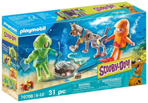 PLAYMOBIL Scooby-Doo! 70708 Scooby-Doo avec fantôme du capitaine Cutler 