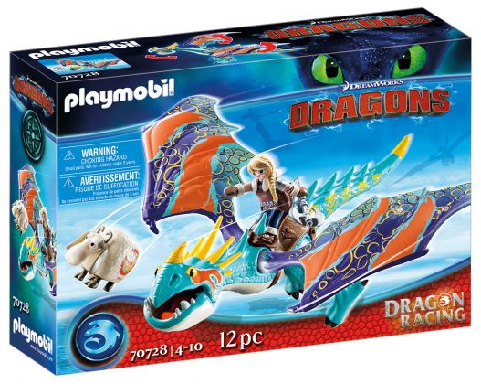 PLAYMOBIL Dragons (DreamWorks) 70728 Dragon Racing : Astrid et Tempête