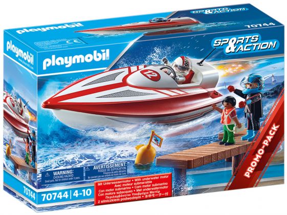 PLAYMOBIL Sports & Action 70744 Bateau et moteur submersible