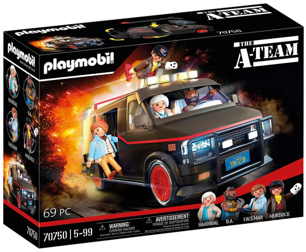 Playmobil Agence tous risques 70750 pas cher, Le fourgon de l'Agence tous  risques