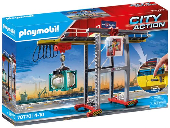 PLAYMOBIL City Action 70770 Portique de chargement pour conteneur