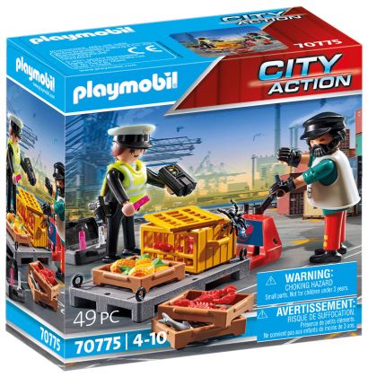 PLAYMOBIL City Action 70775 Ouvrier et douanière