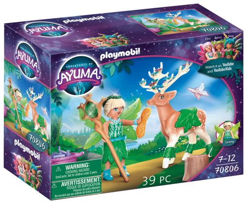 PLAYMOBIL Ayuma 70806 Forêt enchantée avec animal préféré