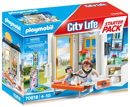 PLAYMOBIL City Life 70818 Starter Pack - Cabinet de pédiatre