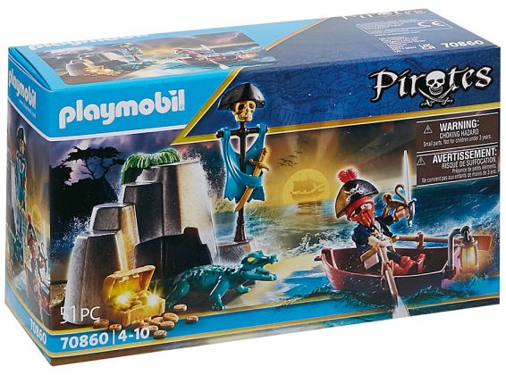 PLAYMOBIL Pirates 70860 La chasse au trésor des pirates