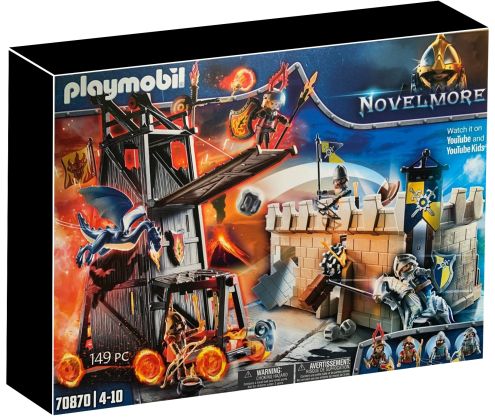 PLAYMOBIL Novelmore 70870 L'attaque de la tour de combat des Burnham Raiders