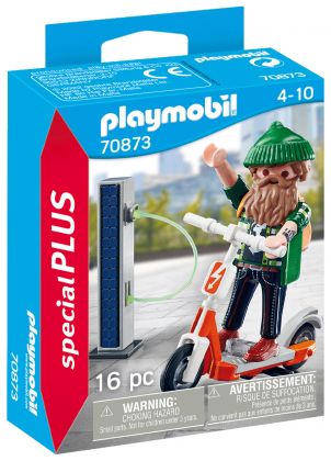 PLAYMOBIL Special Plus 70873 Hipster avec trottinette électrique