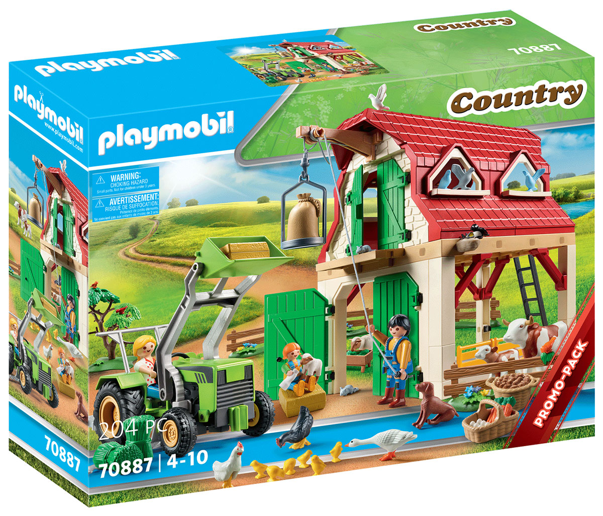 Playmobil - Grande ferme avec silo et animaux