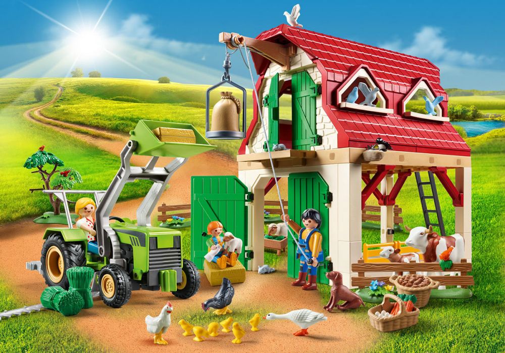 Playmobil Country 70887 pas cher, Ferme avec animaux