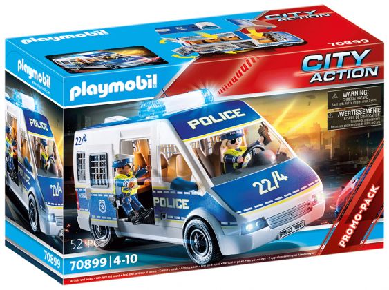 PLAYMOBIL City Action 70899 Fourgon de police avec effets lumineux et sonores