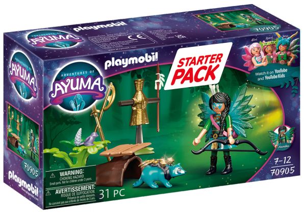 PLAYMOBIL Ayuma 70905 Starter Pack Knight Fairy avec raton laveur