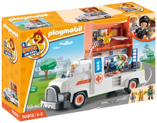 PLAYMOBIL Duck On Call 70913 Ambulance