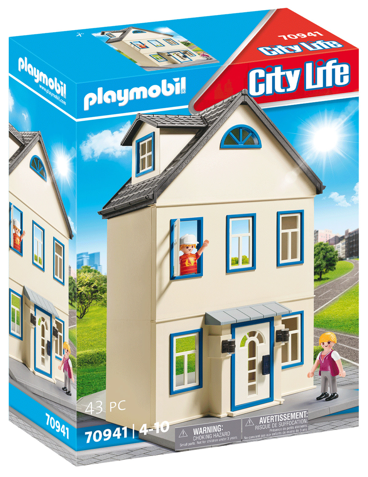 Maison Playmobil avec un étage supplémentaire