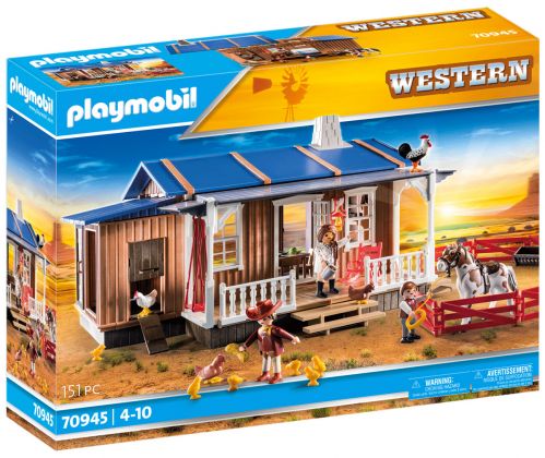 PLAYMOBIL Western 70945 Ferme du Far-West