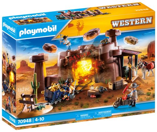 PLAYMOBIL Western 70948 Mine d'or du Far-West