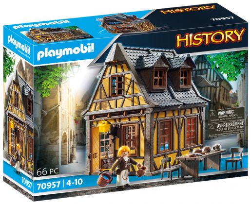 PLAYMOBIL History 70957 Maison à colombage jaune