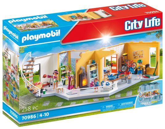 PLAYMOBIL City Life 70986 Etage supplémentaire aménagé pour Maison Moderne