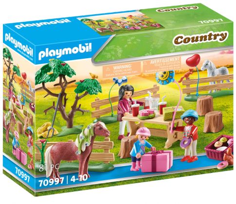 PLAYMOBIL Country 70997 Décoration de fête avec poneys