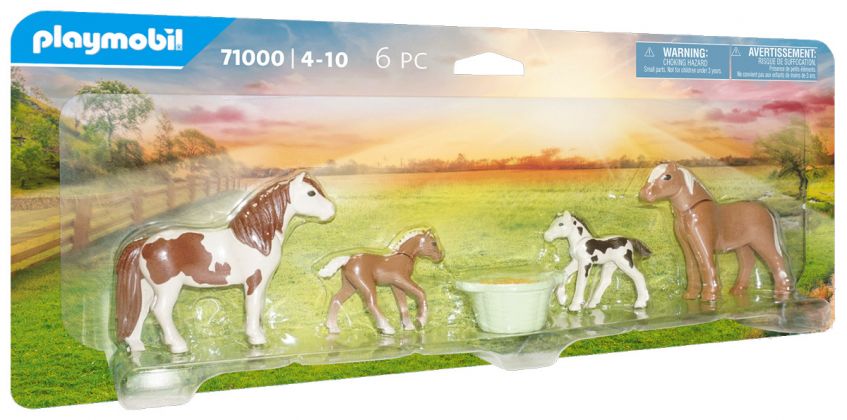 PLAYMOBIL Country 71000 2 Poneys islandais et poulains