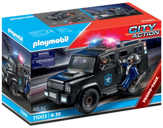 PLAYMOBIL City Action 71003 Fourgon de police des forces spéciales