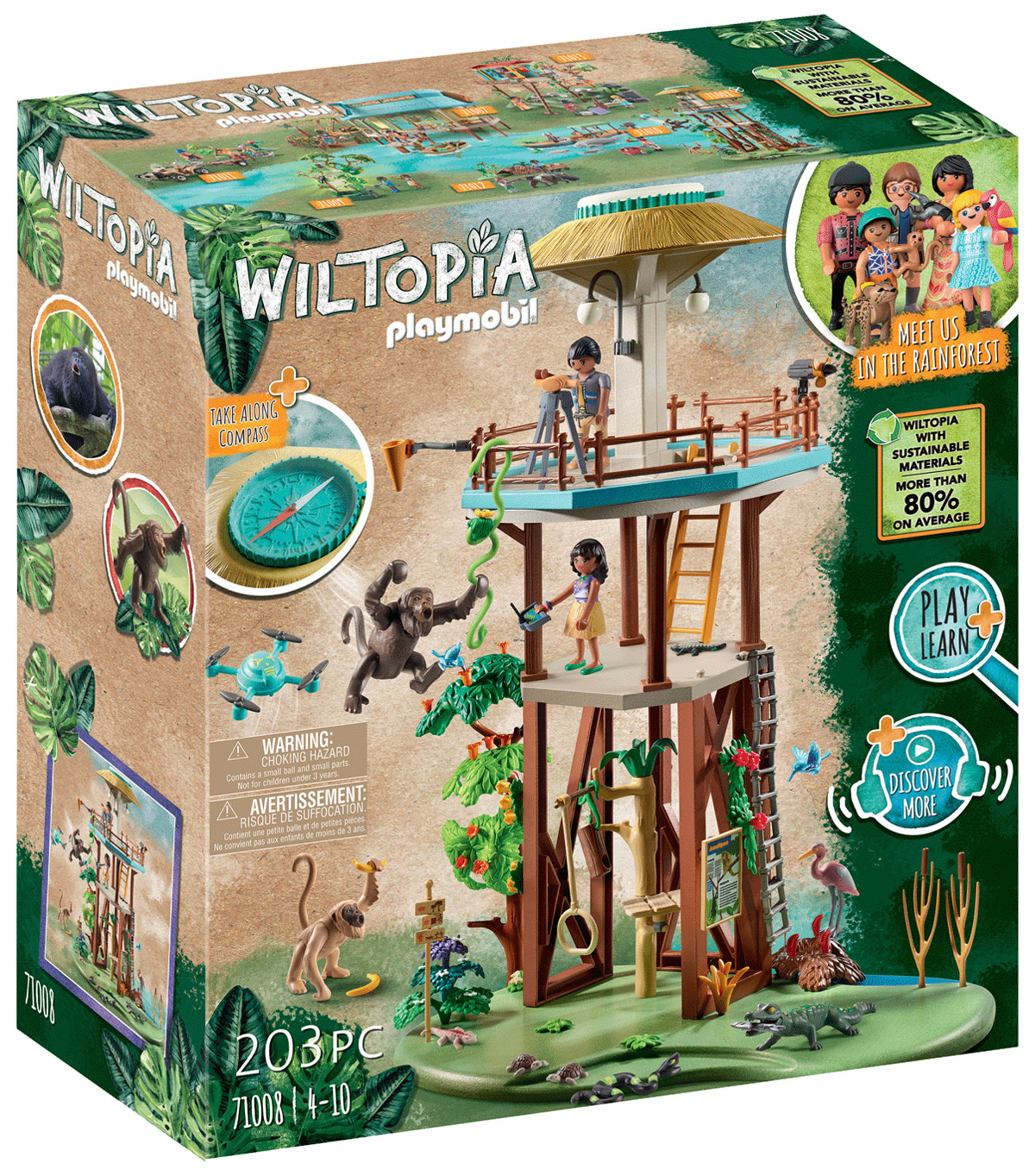 Playmobil 71012 Fourmiliers Wiltopia - Figurine Éducative Avec Carte à Collectionner | 80% Matériaux Recyclés | Dès 4 Ans