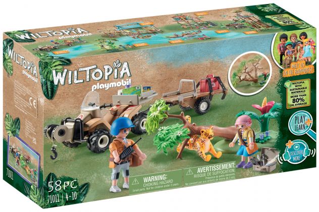 PLAYMOBIL Wiltopia 71011 Quad de secours pour animaux