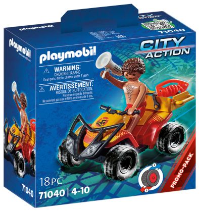 PLAYMOBIL City Action 71040 Sauveteur en mer et quad