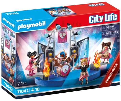 PLAYMOBIL City Life 71042 Groupe de rock - Promo Pack