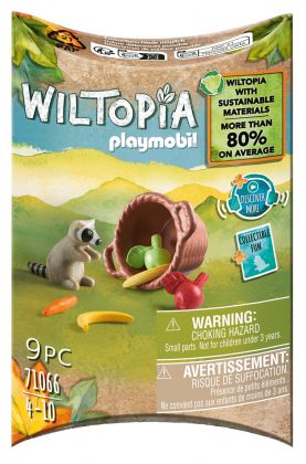 PLAYMOBIL Wiltopia 71066 Bébé Raton laveur